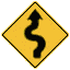 Twisty Road sign